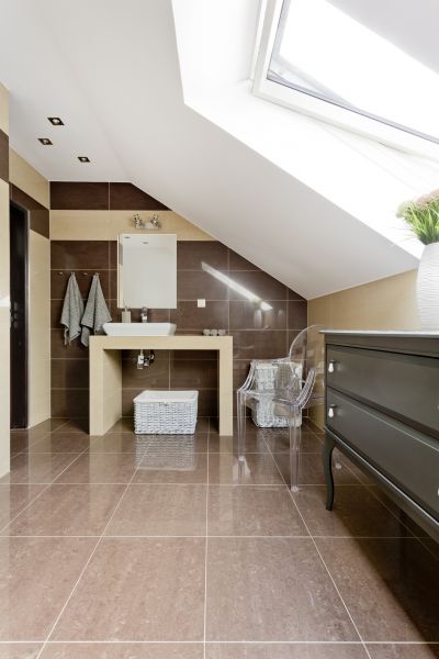 Attic Bathroom Installation in Hendersonville